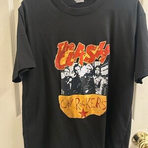 Black The Clash Graphic T-Shirt